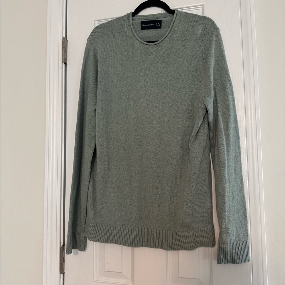 Abercrombie & Fitch Pima Cotton Open Hem Crew Sweater‎